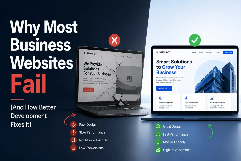 Showing the differences in bullet points
